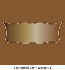 illustration of brown tiled abstract background pattern with copyspace.