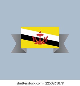 Ilustración de la plantilla de la bandera de Brunéi