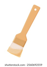 Illustration of a brush thinking about applying nappage