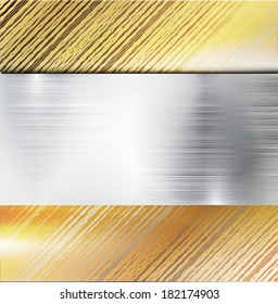 Illustration of brushed metal abstract background. 