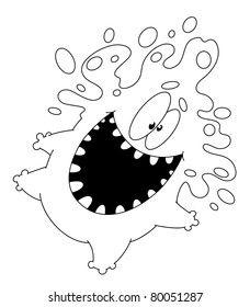 Monster outline Images, Stock Photos & Vectors | Shutterstock