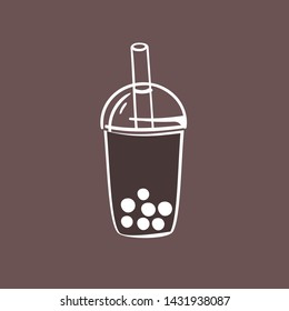 illustration The Bubble Tea in background
