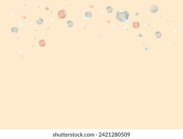 Illustration of bubbles on a orange background