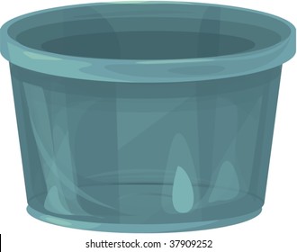 illustration of bucket on white