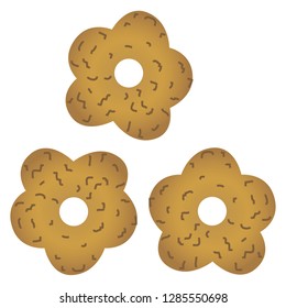 Illustration of the buckwheat cookies