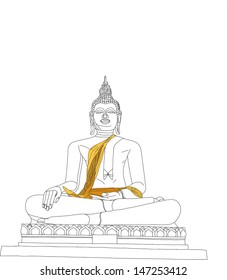 illustration of buddha