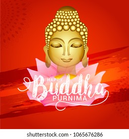 Illustration Buddha Purnima Background Stock Vector (Royalty Free ...