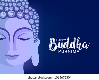 Illustration Of Buddha Purnima Background.