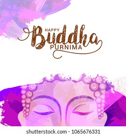 Illustration Of Buddha Purnima Background.