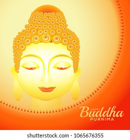 Illustration Of Buddha Purnima Background.