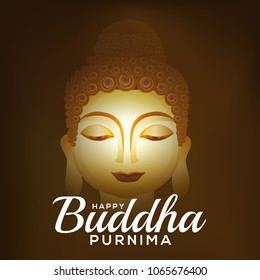 Illustration Of Buddha Purnima Background.