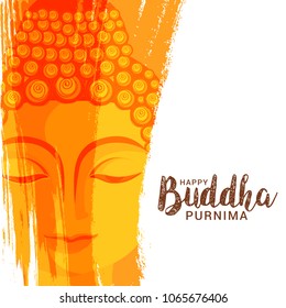 Illustration Of Buddha Purnima Background.