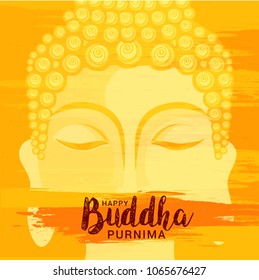 Illustration Of Buddha Purnima Background.