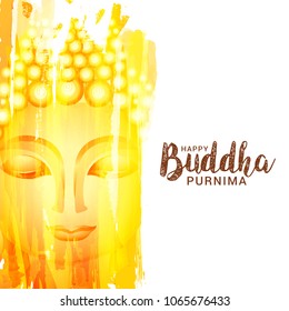 Illustration Of Buddha Purnima Background.