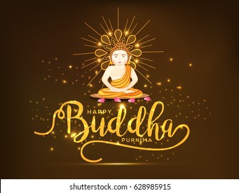 Ilustración Del Fondo De Buda Purnima.