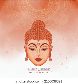 illustration for Buddha Purnima or Vesak Day with nice and creative design, banner, poster, flyer