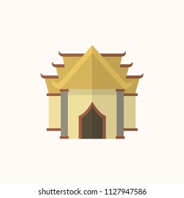 Illustration of a buddhist temple