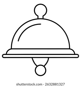 Ilustração de um servidor buffet com gavetas isoladas sobre fundo branco