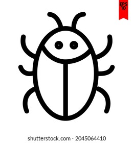 illustration of bug design icon
