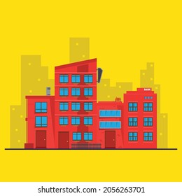 Illustration Building for Decorative and Design Flat Art 