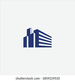illustration of building logo design vector graphic 