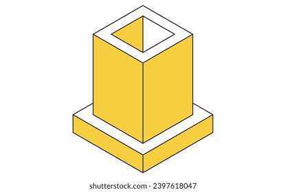 Ilustración de la estructura de la construcción, ilustración isométrica del marco de acero, ilustración vectorial