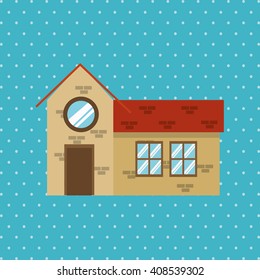 Illustration of building , vector design, building and real estate related