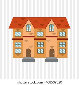 Illustration of building , vector design, building and real estate related