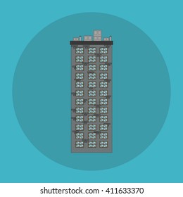 Illustration of building , vector design, building and real estate related