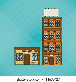 Illustration of building , vector design, building and real estate related