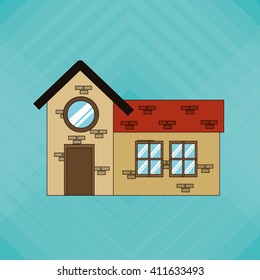 Illustration of building , vector design, building and real estate related