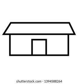 illustration of building vector icon