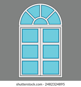 The Illustration of Building Window