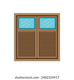 La ilustración de la ventana de edificio