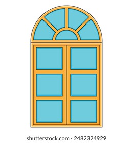 The Illustration of Building Window