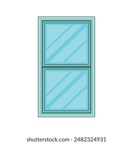 La ilustración de la ventana de edificio