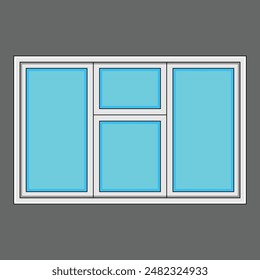 The Illustration of Building Window