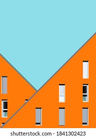 illustration of a building with windows