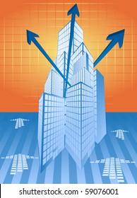 Illustration of buildings
