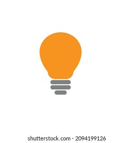 Illustration of bulb. Bulb icon vector.