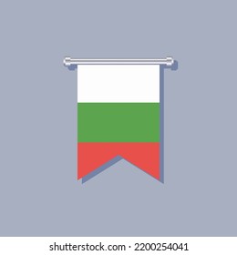 Illustration of Bulgaria flag Template