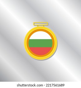 Illustration of Bulgaria flag Template