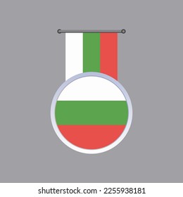Illustration of Bulgaria flag Template