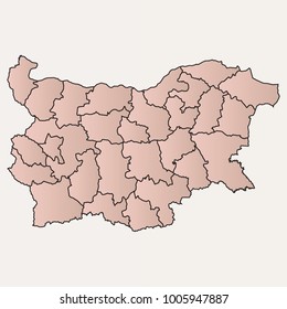 Illustration of the bulgaria map