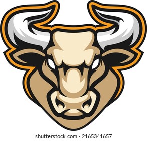 
Illustration Bull Mascot Logo Design