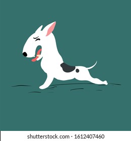 Illustration Bull Terrier Dog Bull Terrier Stock Vector (Royalty Free ...