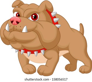 Illustration of bulldog cartoon