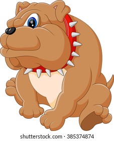 Illustration of bulldog cartoon