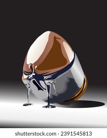 ilustración de una bala llorando tristemente en 3D