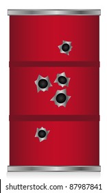 illustration of bullet hole